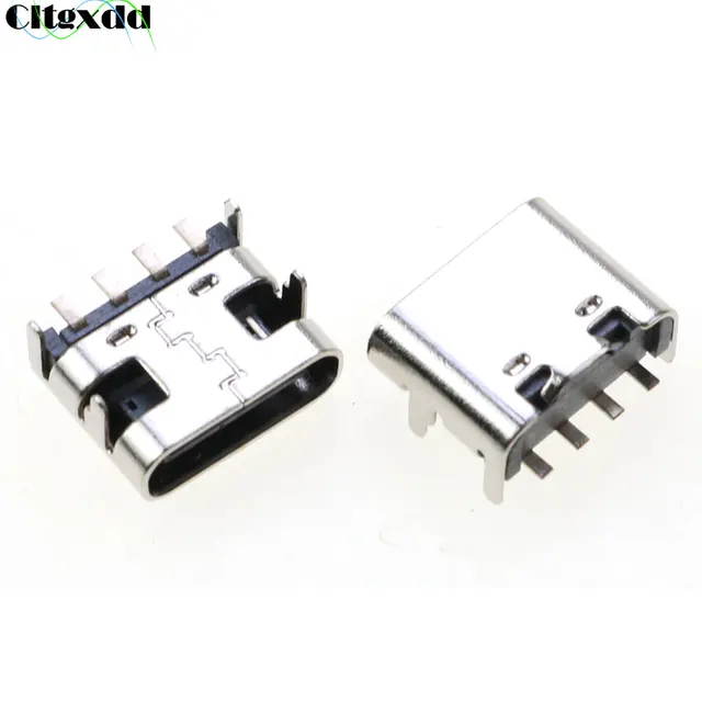 4 pinowe złącze wtykowe typu C SMT Micro rodzaj USB C 3.1 żeńskie umieszczenie SMD DIP do projektowania PCB DIY wysoki prąd Port ładowania