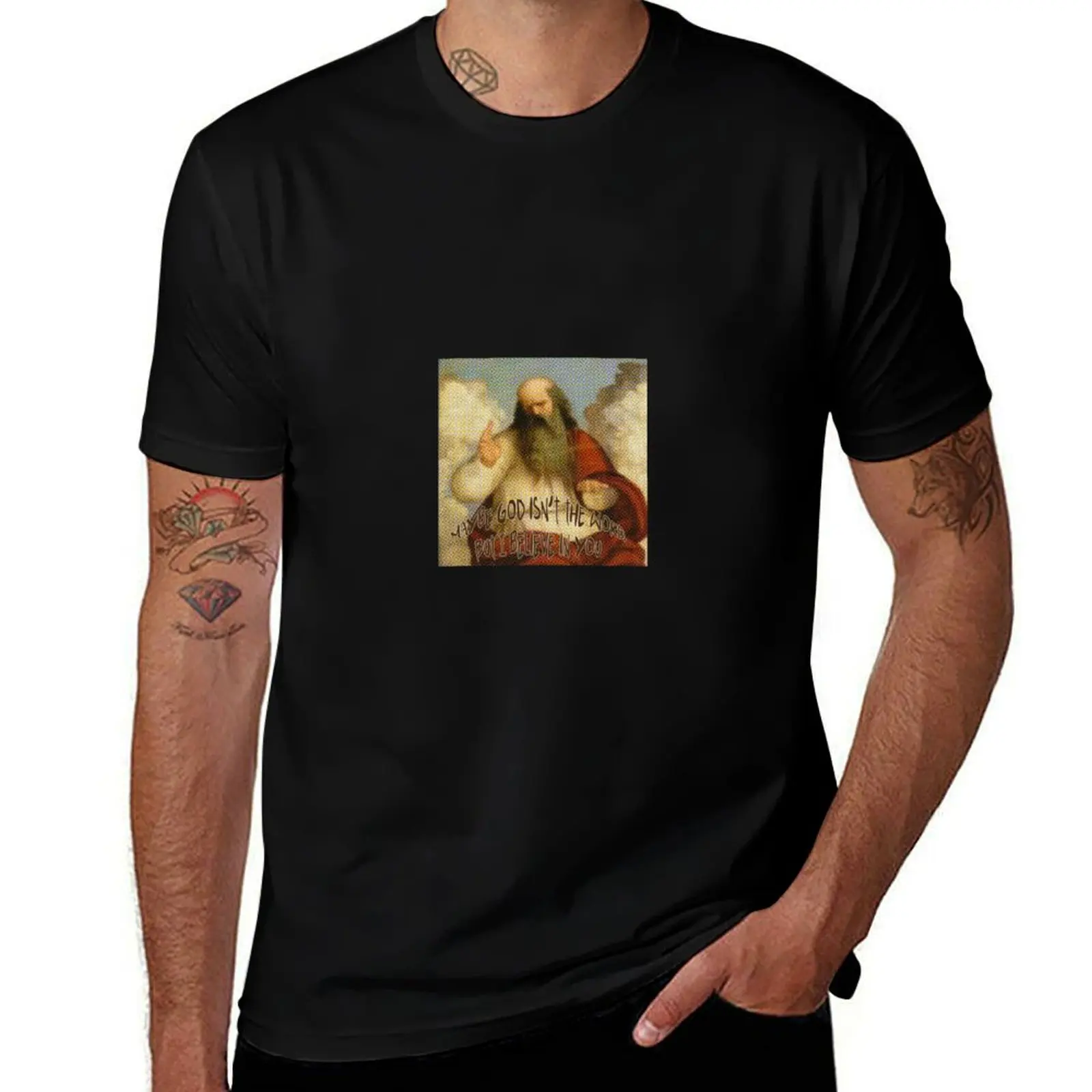 Maybe god isn't the word T-Shirt Classic Basic Casual T-Shirt