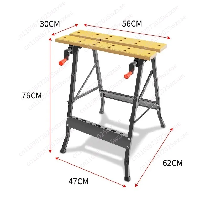 Folding woodworking table, saw table, multi-functional hand tool push table, small operation table