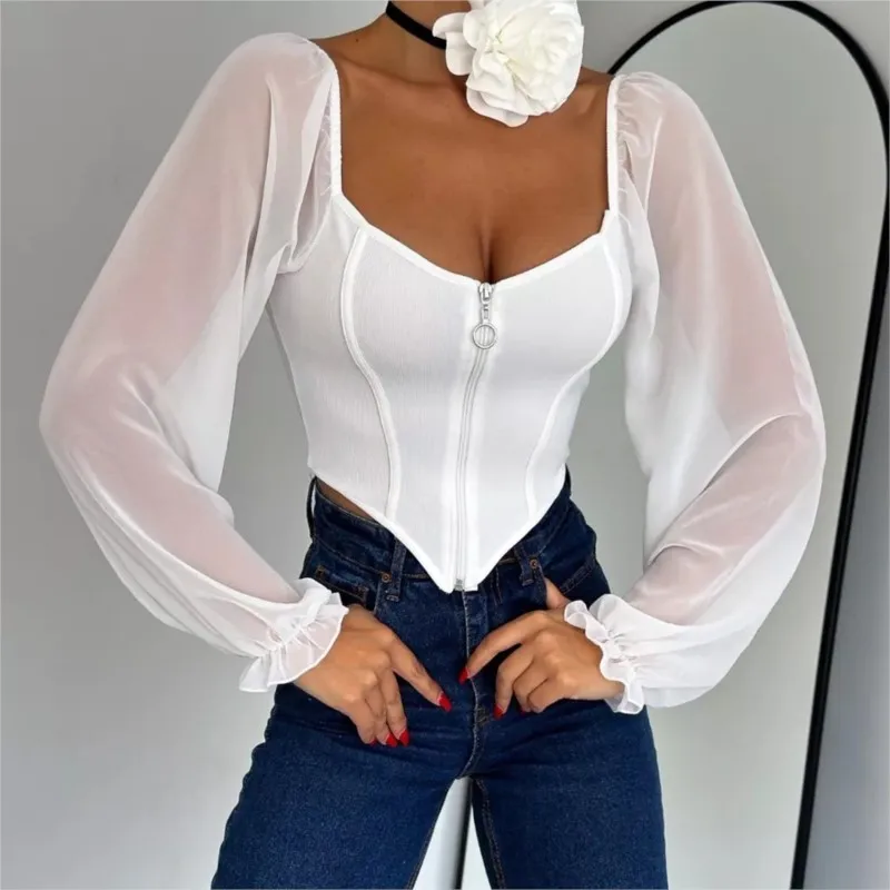 New Long Sleeve T-shirts For Women Pullover T Shirt Designer Polyester Youth Blouses Woman Top Streetwear Female Clothing Brand