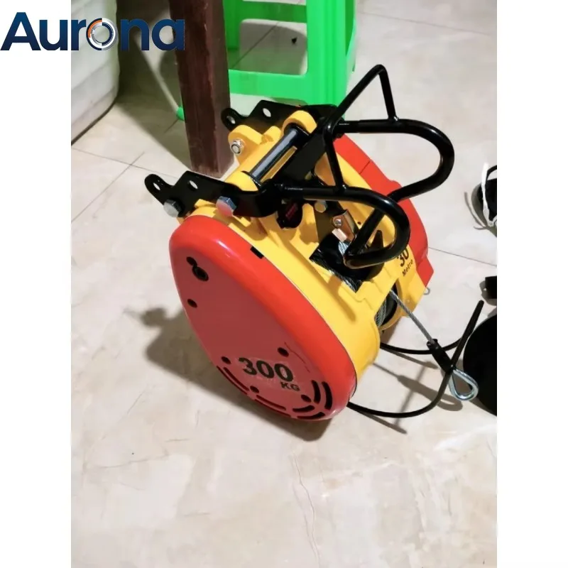 【Professtional】Remote Control Mini Micro Electric Winch Load Portable Electric Hoist Electric Winch 220v Small Crane