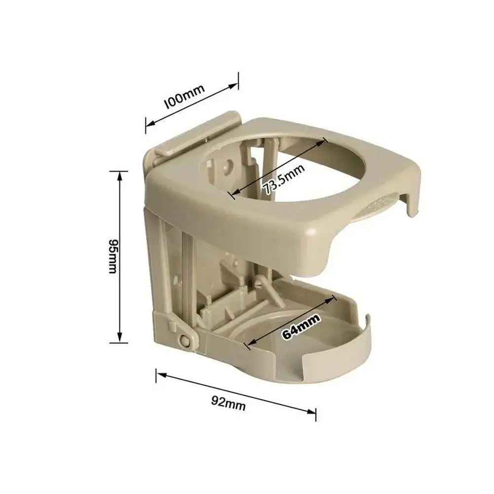 حامل أكواب سيارة بلاستيكي قابل للطي ، منفذ تنفيس الهواء ، كوب ماء ، زجاجة شرب ، حامل علبة ، منفضة سجائر ، دعامة ثابتة