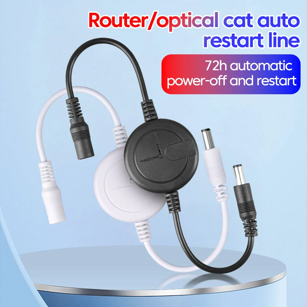 WiFi Router Reset Rebooter Automatic Restart Cable 72 Hours For WiFi Bridge/Cat/Router/Repeater Rebooter Off Reset Control Line