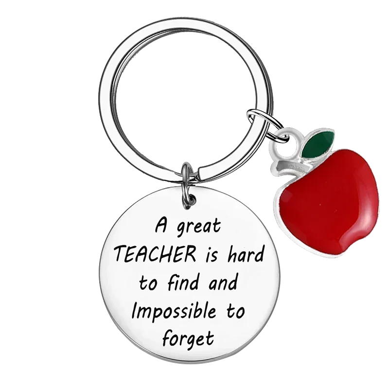 Cute Teacher Gifts Keychain Teacher Appreciation Gifts Key chain Keyring Holder Teacher Graduation Gifts