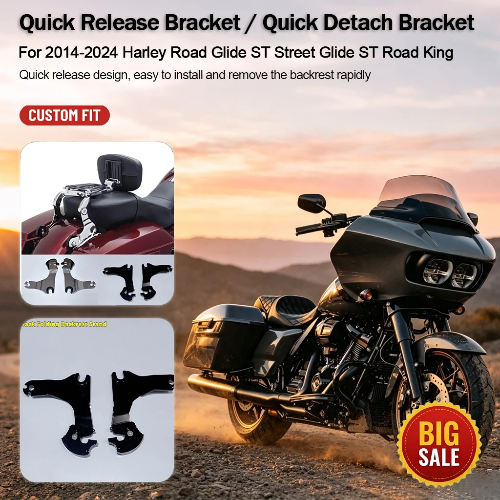 quick-release-folding-backrest-mount-bracket-for-2014-2024-harley-road-glide-st-street-glide-st-road-king-motorcycle-mod-parts