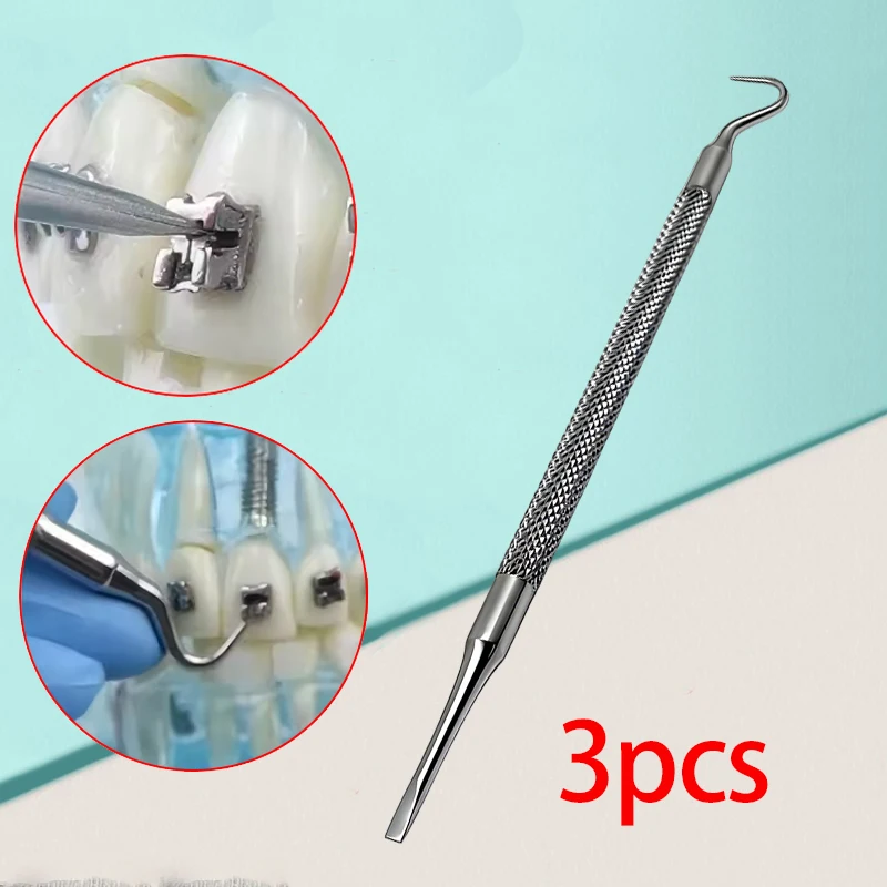 

3pcs Orthodontic Self Ligating Bracket Opener Tool Stainless Steel Plier for Opening Damon Passive Brackets