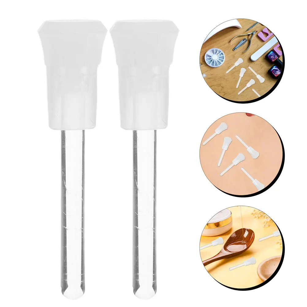 50-teiliges Flaschen-Set für ätherische Öle, Glasstab-Applikator, transparent, Mini-Reiseaufbewahrung, Tropfflaschen, kleiner Glasstab