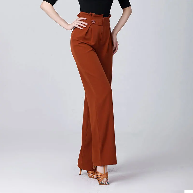 Elegant and Comfortable Fashionable Central Point Latin Dance Pants Women's Pants Sorority Dance Clothing High-end Women's Pants