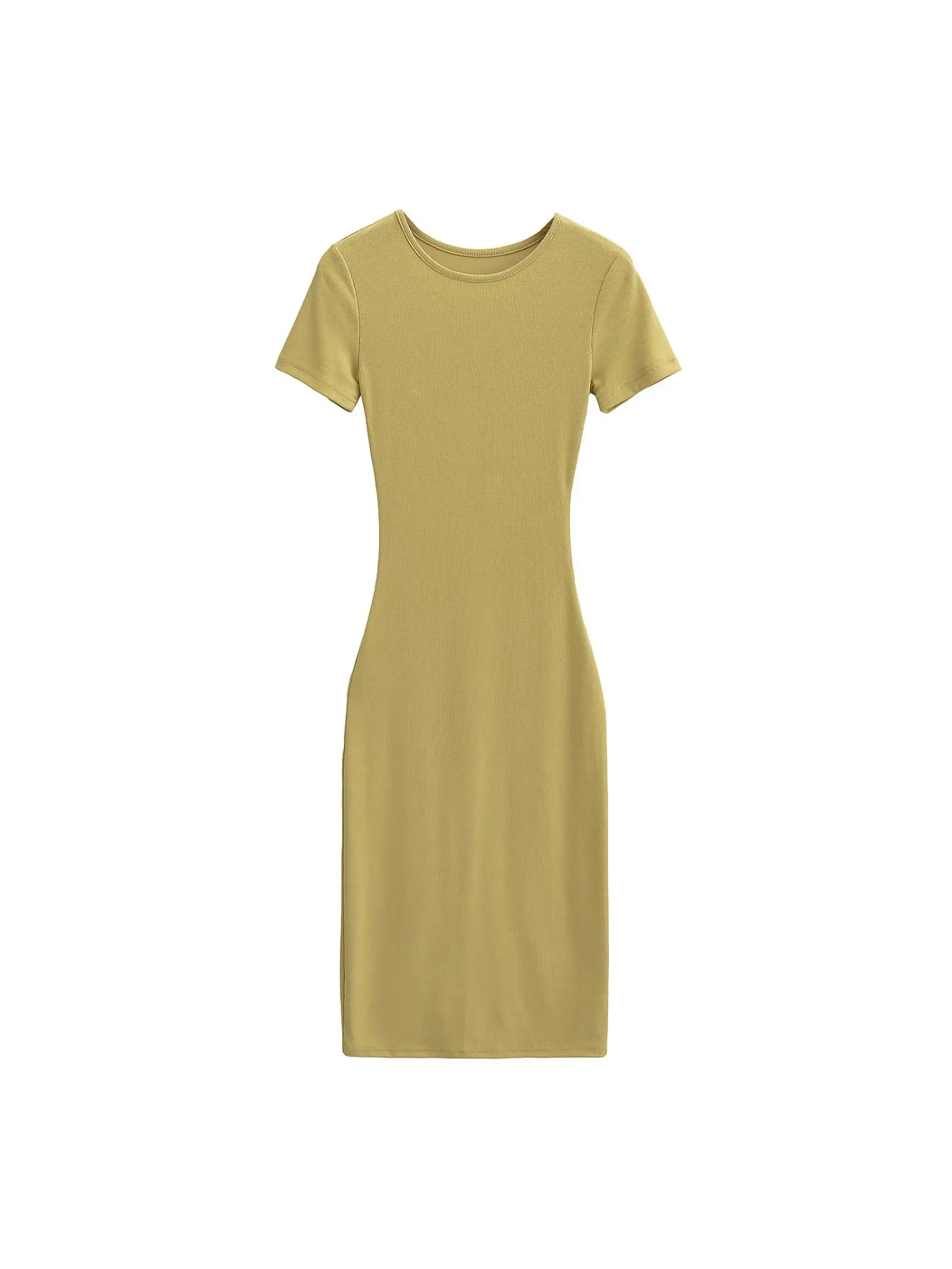 

Sexy Slim Fit ort Sve round Ne Bodycon Dr Women's Dr Spring Summer Autumn Faion Trend Elastic Waist Skirt