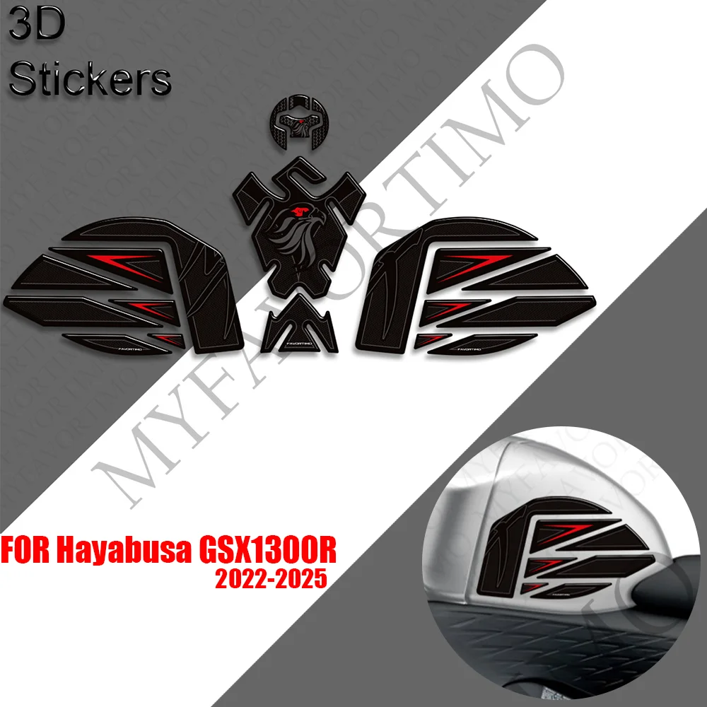 For Suzuki Hayabusa GSX1300R  Fuel Tank Pad Sticker Motorcycle Tank Protector Decals Waterproof moto Accessories 2022 - 2025