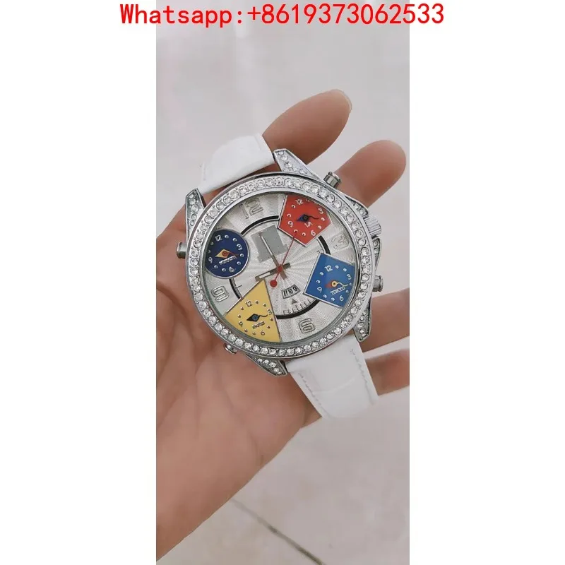 Customized High-end Large Plate Watch Men's Watch Belt Gold Quartz Watch New