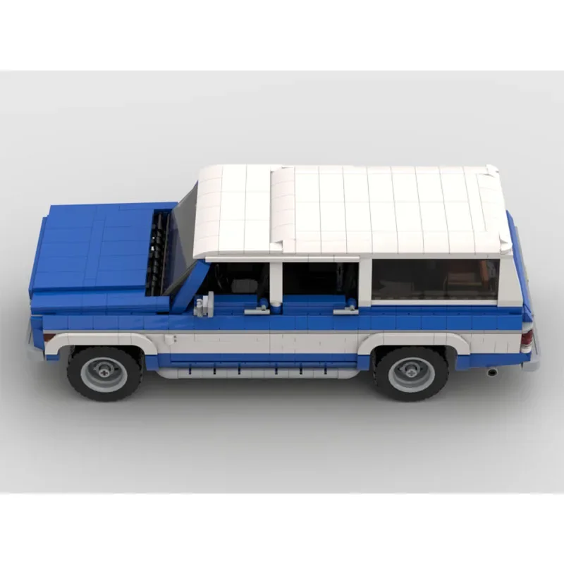 Blocos de construção de carros esportivos clássicos para crianças, MOC-90331Blue, Creative PartsMOC, Birthday Toy Gift, Model1440Block