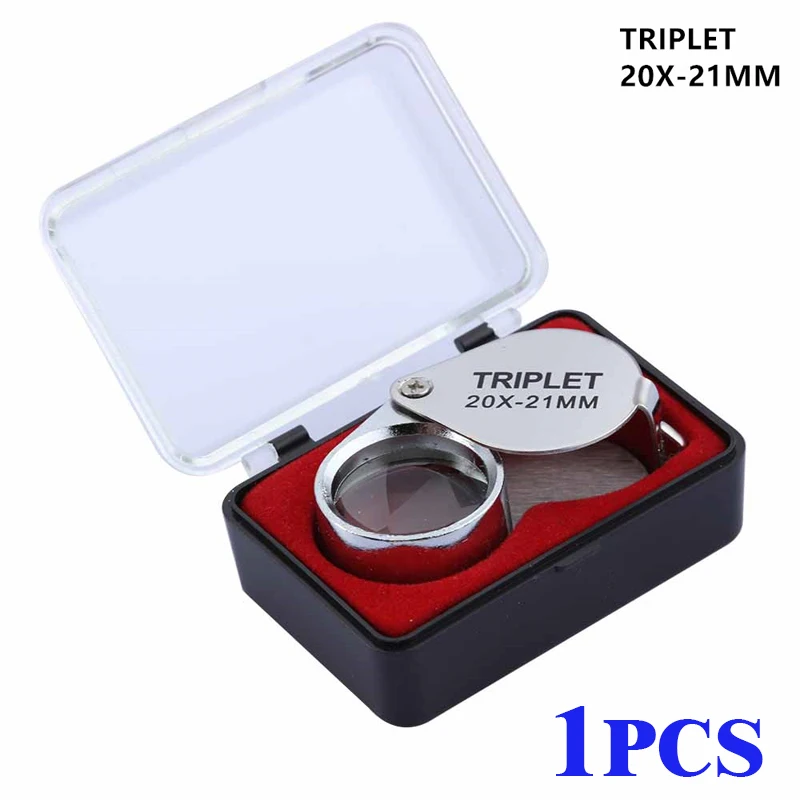 10-30X Juwelier-Lupe Taschenlupe Faltbare Vergrößerungslupe Diamant-Lupa Triplet Juwelier-Augenlupe