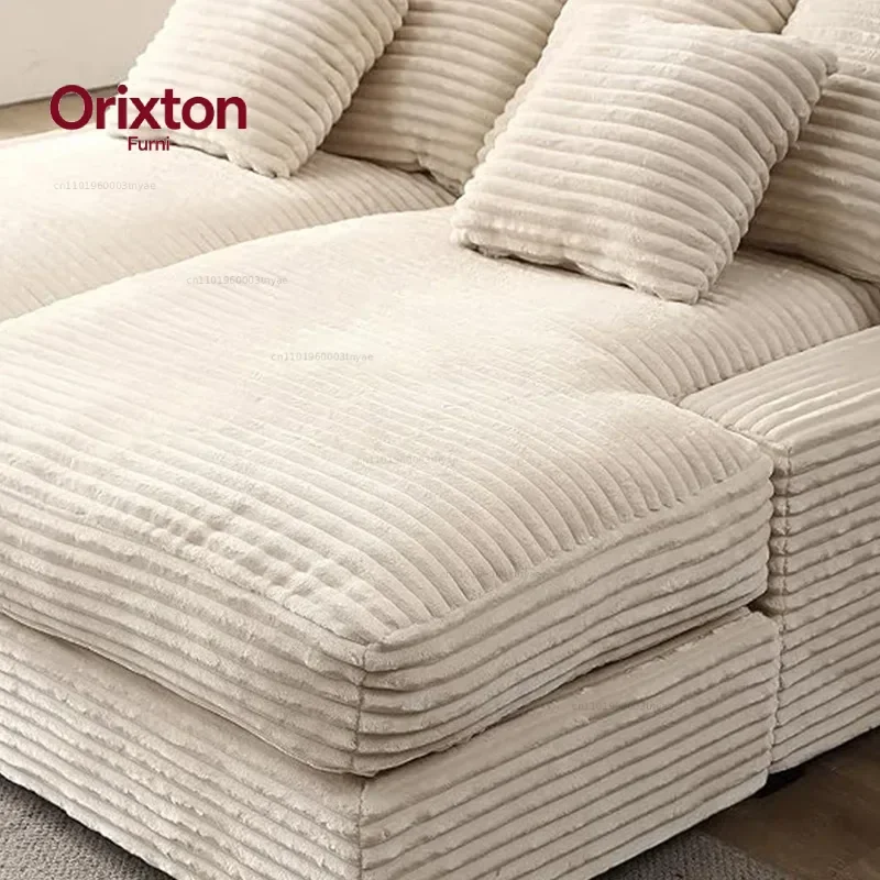 Modern Compression Sofa Bed Box Popular Corduroy Design Apartment Loft Living Room Manufacturing
