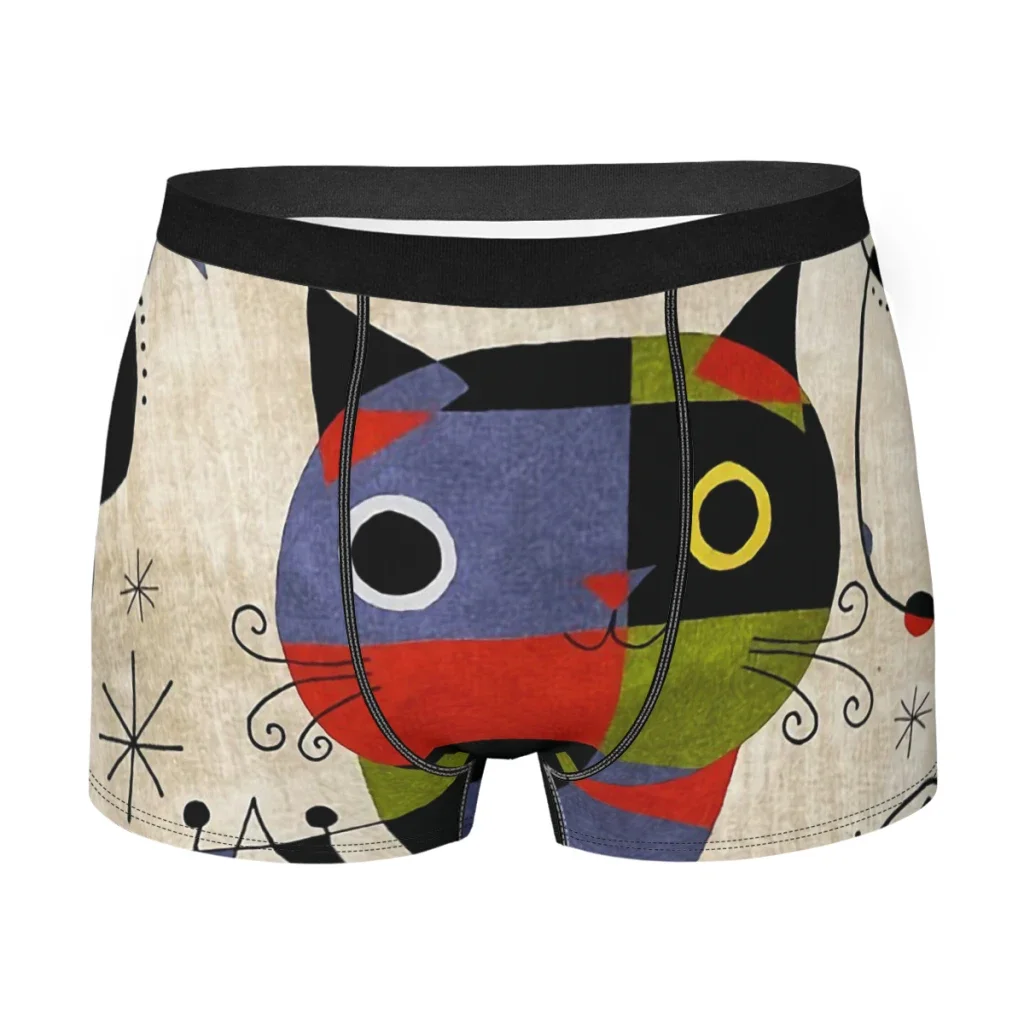 Joan Miro Art Painting Men Boxer Briefs Underwear Spanish Surrealism Painter Highly Breathable Top Quality Gift Idea