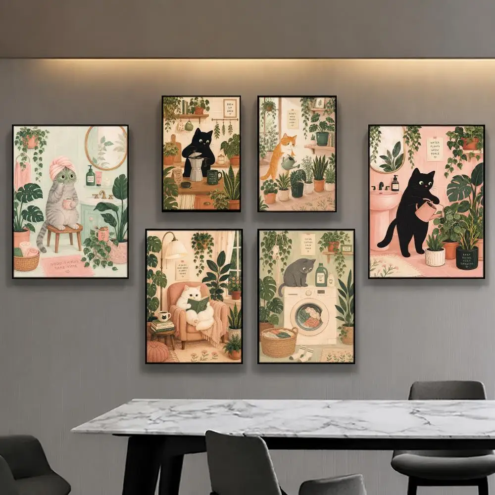 Resting Kitten Poster Posters Anime Room Decor Decoration Movie Backpack Wall Interior Music Wall Art