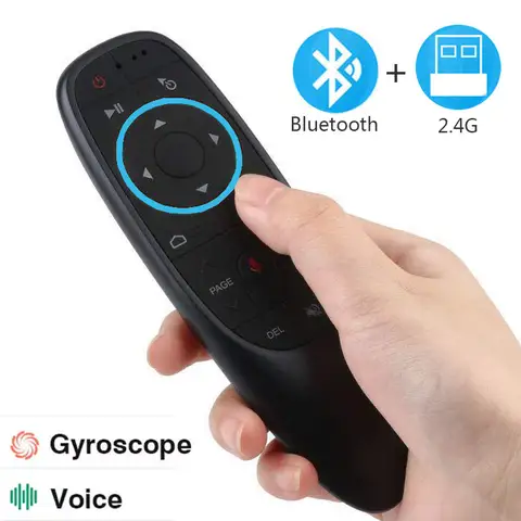 G10S Pro 2.4G + Bluetooth Air Mouse Voice Remote Control Wireless Gyroscope IR Learning for H96 MAX  PRO X96 MAX Android TV Box