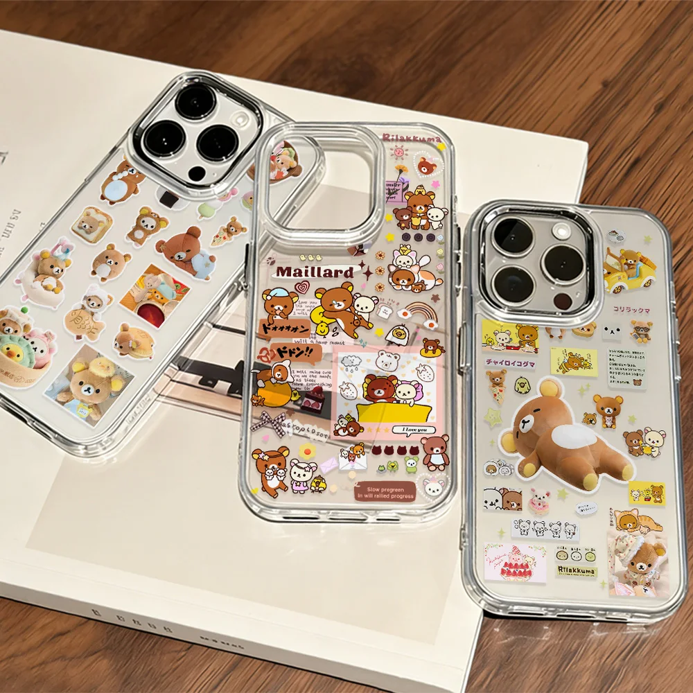 Cute Bear R-Rilakkumas Hot Phone Case For Samsung Galaxy A56 A36 A26 A06 A55 A35 A16 A54 A34 A25 A24 A15 A14 A73 A53 A33 4G 5G