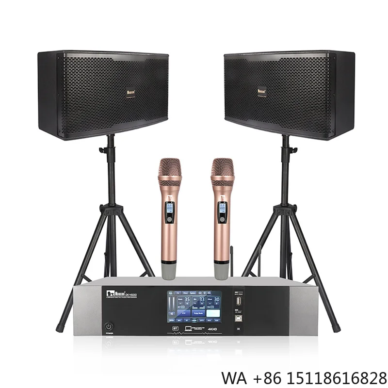 Professional Karaoke Speaker Ktv System Sound With Microphone/power Amplifier/speaker
