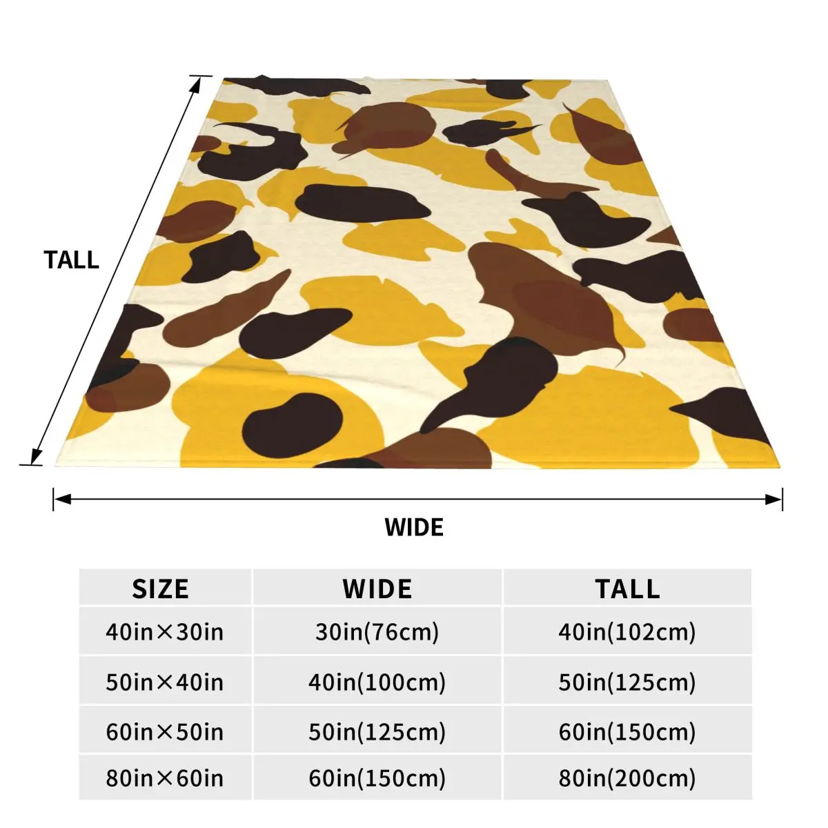 Camouflage Blanket Fleece Sofa Throw Blanket Lightweight for Home Bedroom Travel Throws Bedspread Quilt