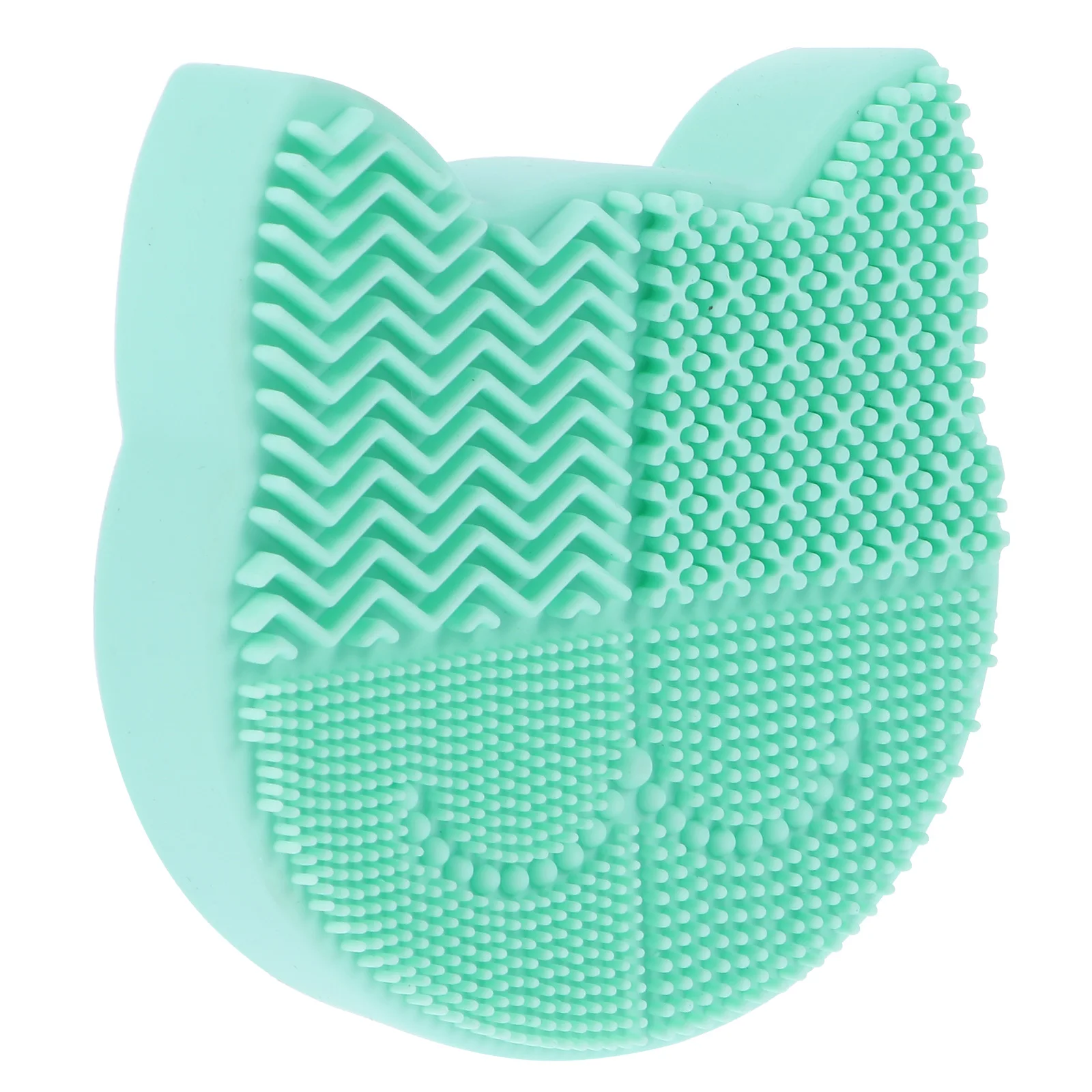 Pudełko do czyszczenia pędzli do makijażu, silikonowa mata czyszcząca 2 w 1, uchwyt do suszenia dla wszystkich rozmiarów pędzli, organizer z podkładką do szorowania.