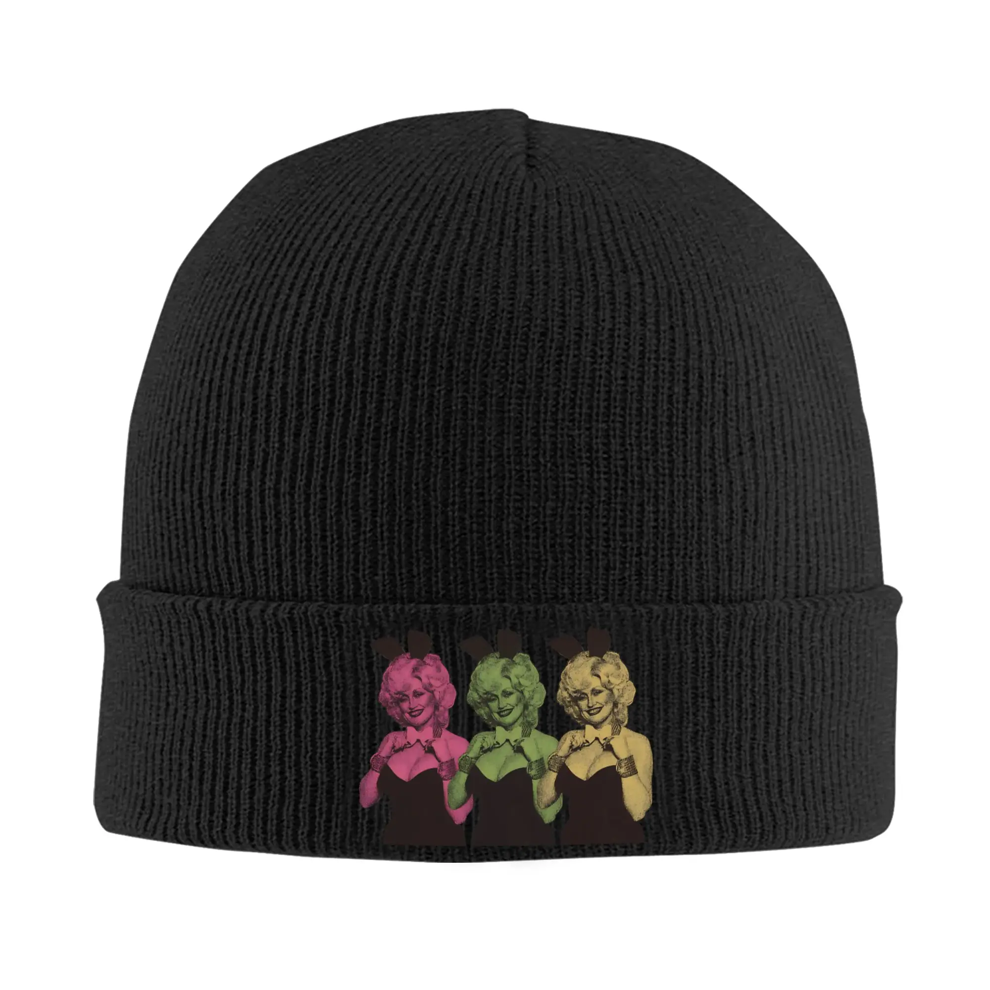 America Music D-Dollys Singer Knit Hat Beanies Winter Hat Warm Unisex  New Dolly Parton Caps for Men Women Gifts