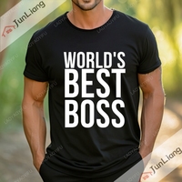 World Best Boss Letter Women's T-shirt Men Clothing Mens Clothes Streetwear Short Sleeve Tee Men's Shirts Y2k Funny Gifts Tops