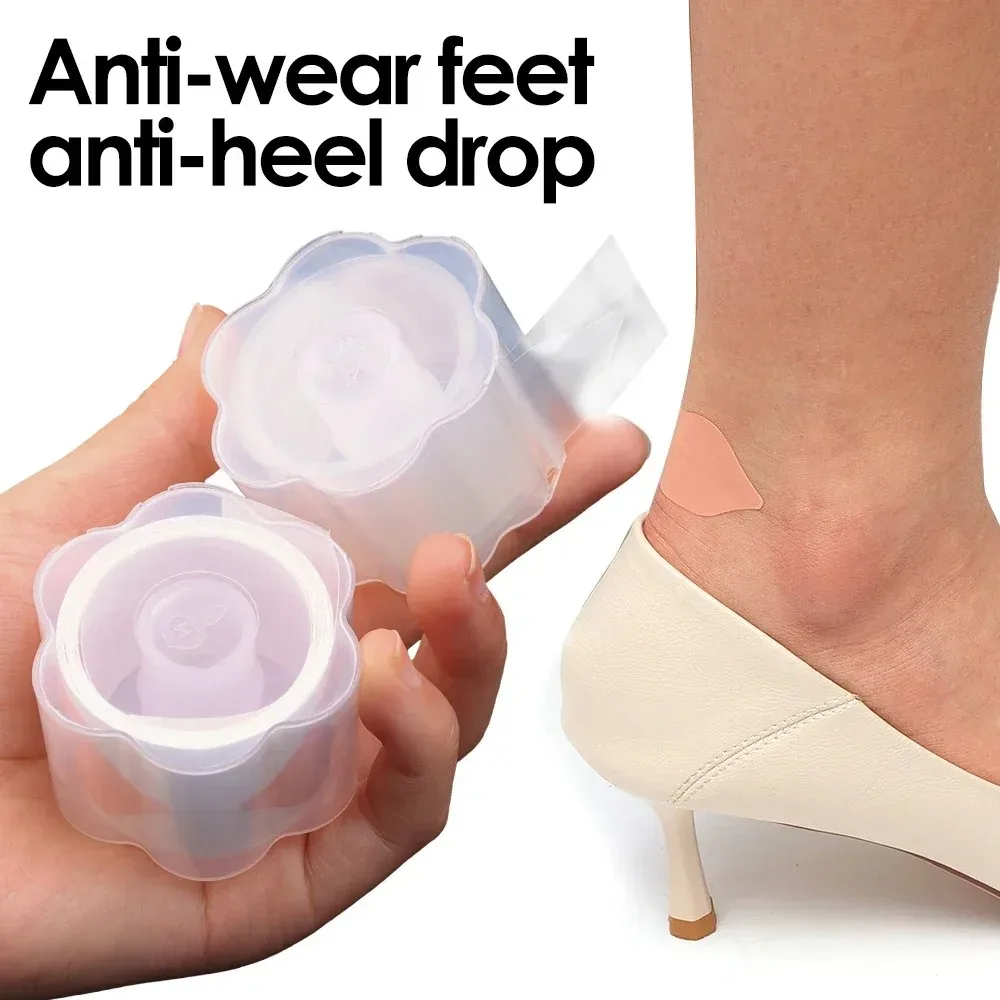 30pcs New Foot Care Gel Heel Protector Anti-wear Sticker Cushion Grip Foot Patches Invisible Silicone Gel Shoes Stickers