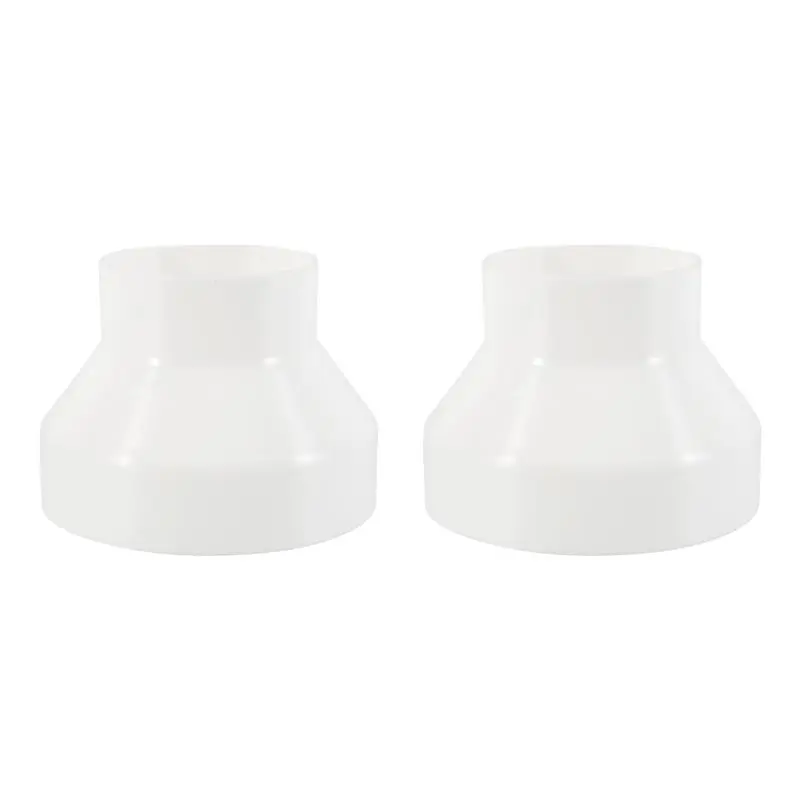 ABKJ-6 To 4 Inch Duct Reducer Increaser ABS Air Duct Adapter Duct Fan Or Dryer Vent Adapter HAVC Pipe Connector 2 Pcs