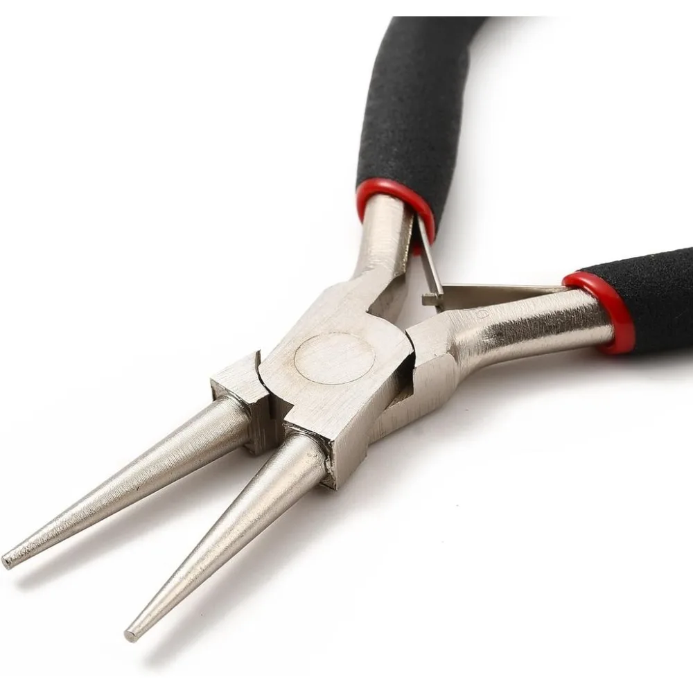 3 Inch Jewelry Round Nose Pliers Carbon Steel Black Wire Looping Forming