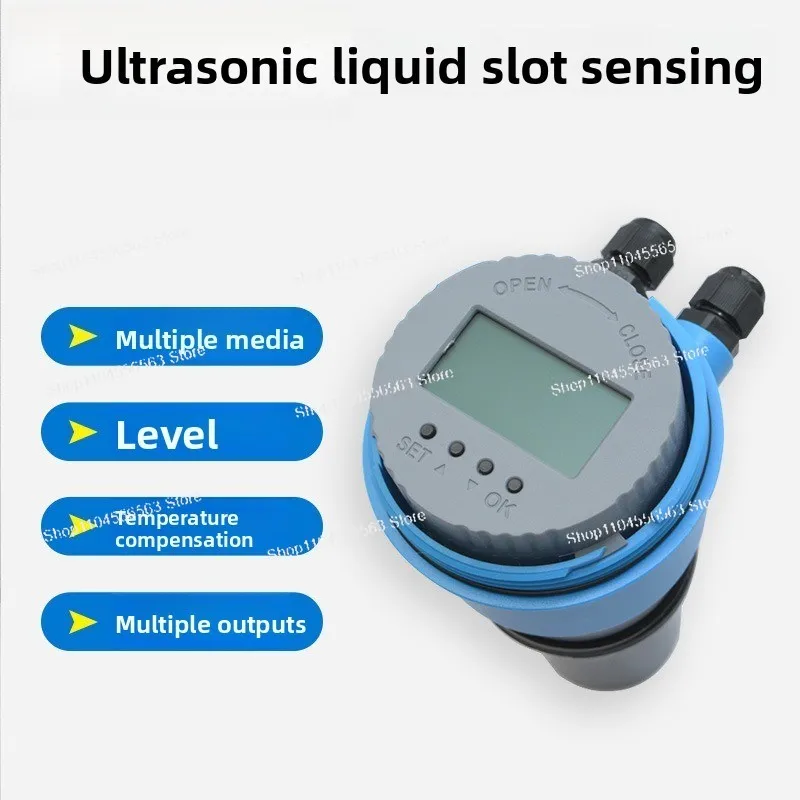 0-5 meters water level anti-corrosion integrated water level gauge explosion-proof 4-20mA ultrasonic level gauge