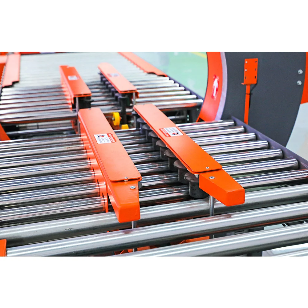 軌道式水平パレットストレッチ包装機 フィルムストレッチ包装機 水平包装機