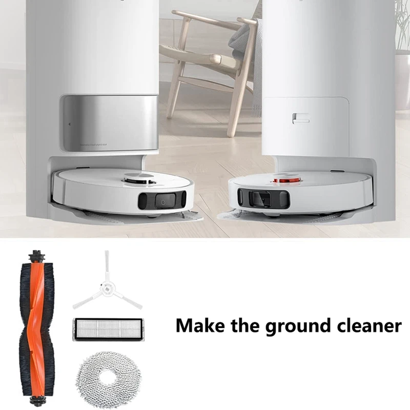 Lot de 16 pièces de rechange pour aspirateur robot Xiaomi X10 + et Dreame L10S Ultra, accessoires