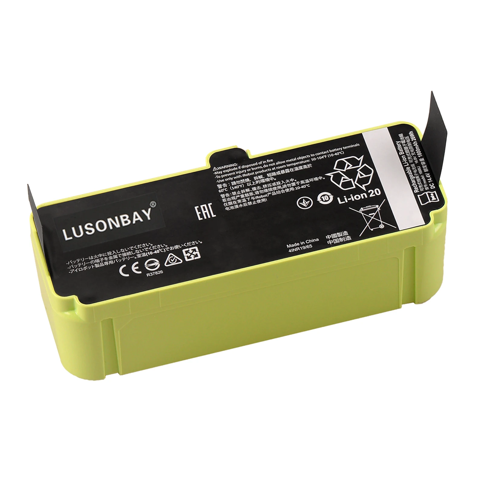 

Аккумулятор Li-ion LUSONBAY 1800LI 2130LI для роботов iRobot Roomba серий 500, 600, 700, 800, 900, моделей 595, 670, 671, 675, 677, 681, 685, 690