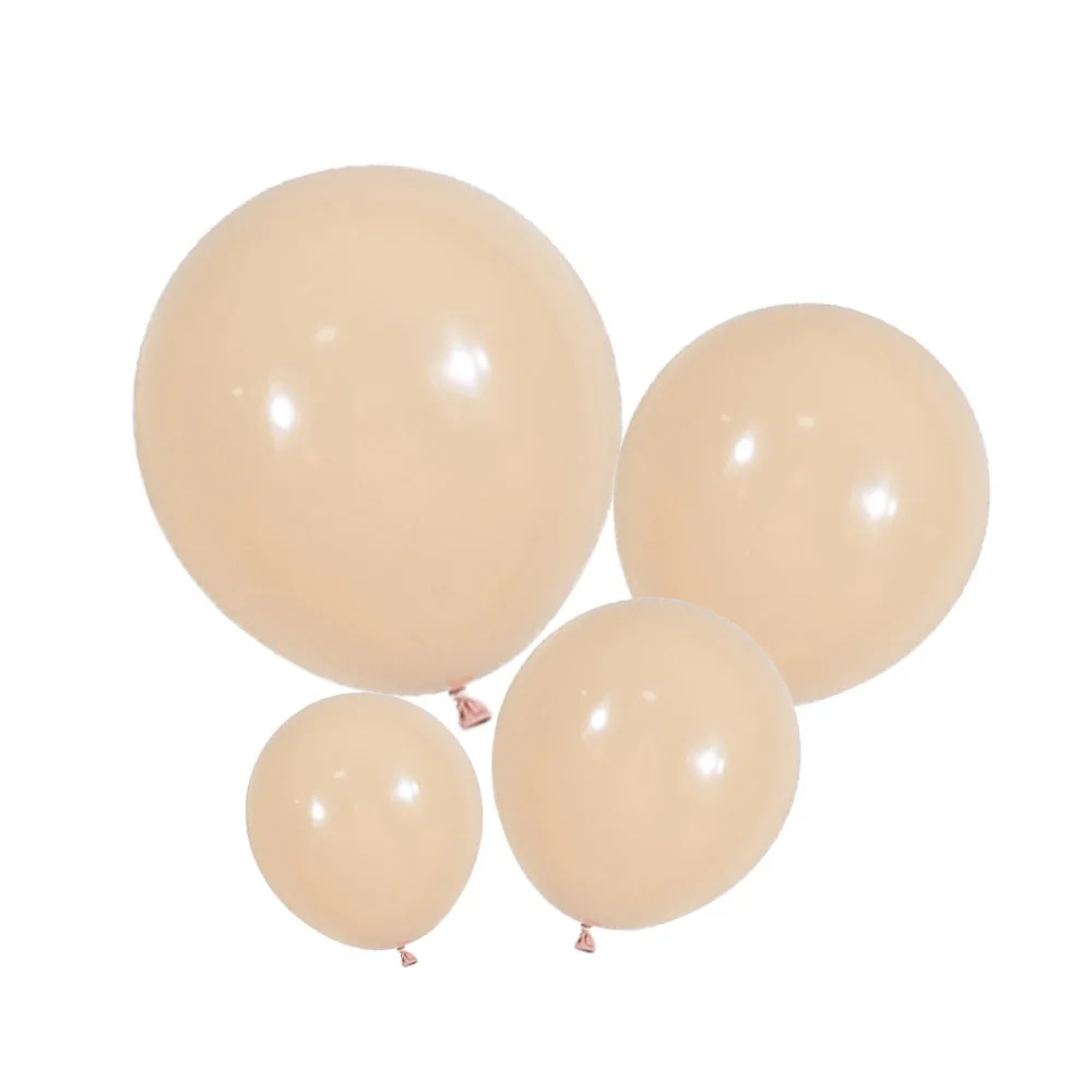 5/10/12/18inch White Balloons Retro Sand White Apricot Beige Off White Latex Balloons for Wedding Bridal Shower Birthday Decor