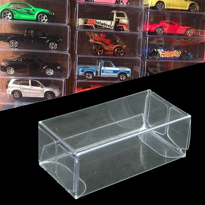 Clear PVC Display Boxes, 1/64 Car Model Toy Transparent Dust Proof Exhibition Box for Collection Gift Packaging Decoration
