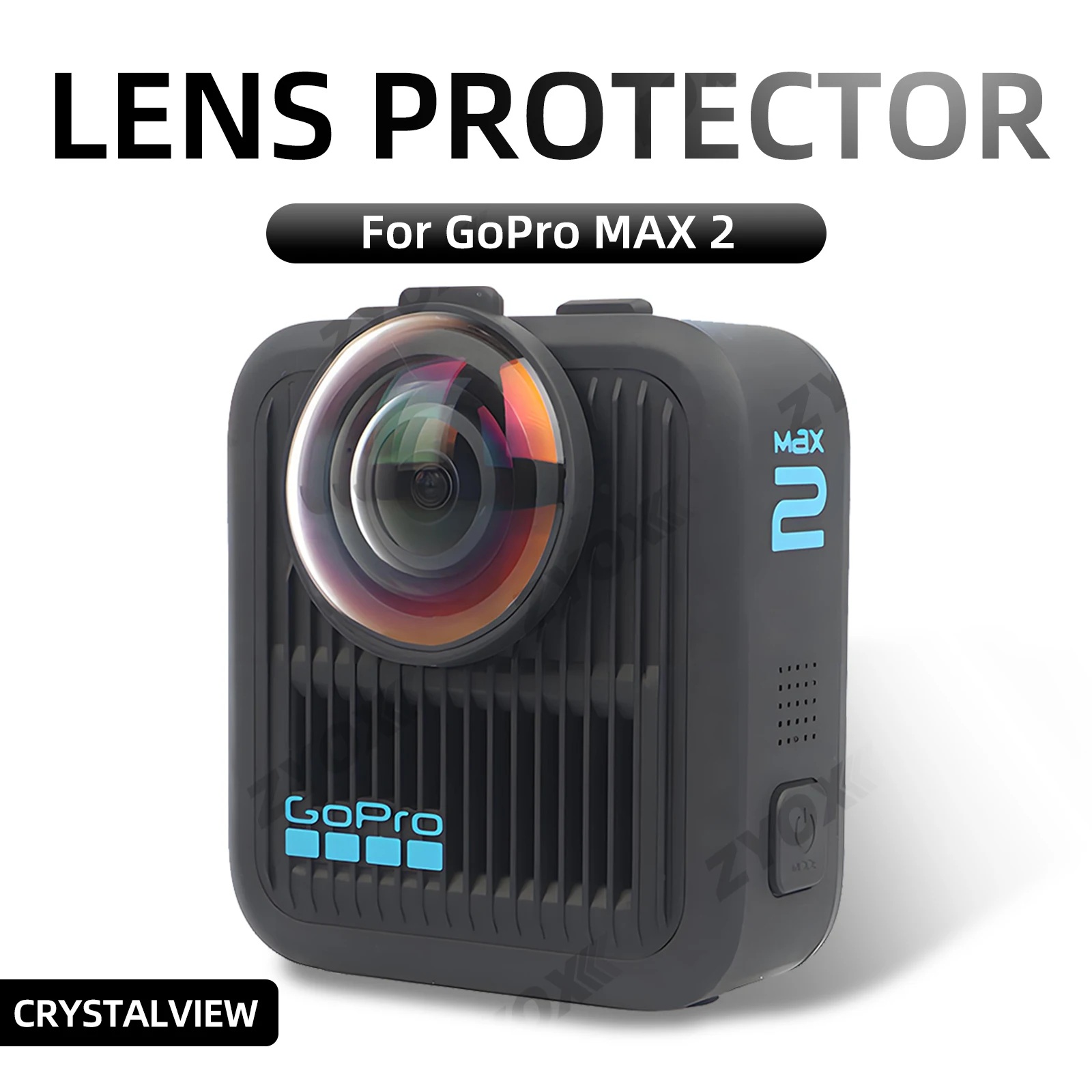 Lens Guards for GoPro MAX 2, Premium Optical Glass Lens Scratch-resistant Protector, for GoPro MAX2 Camera Accessoriess