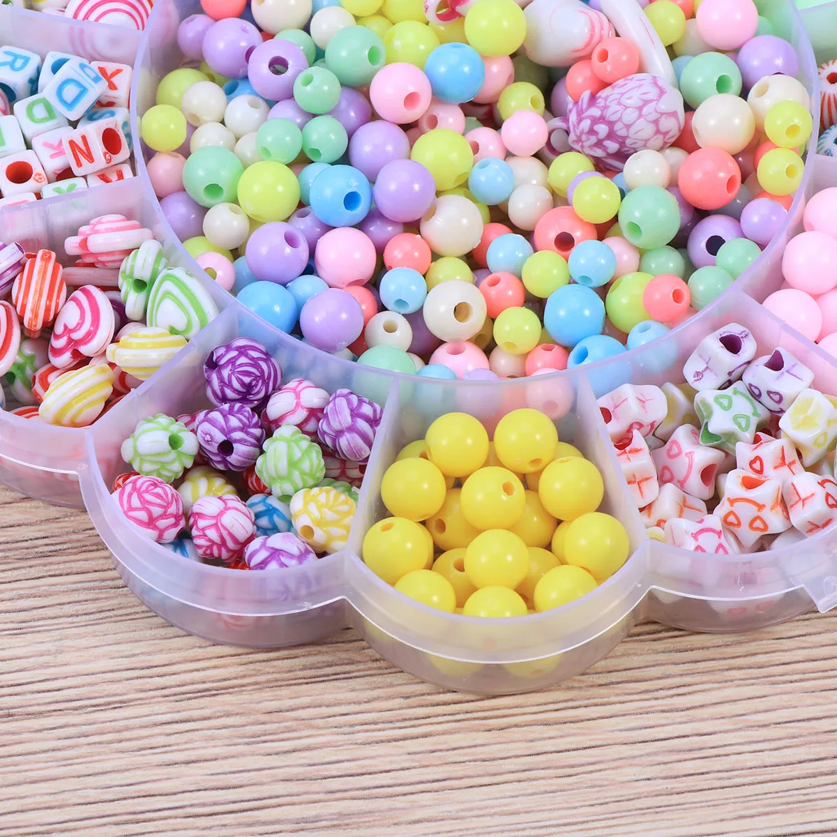 

Beads Kids Set Colorful Acrylic Craft Kits DIY Jewelry Making Children Educational Tools Creative Play Coordination