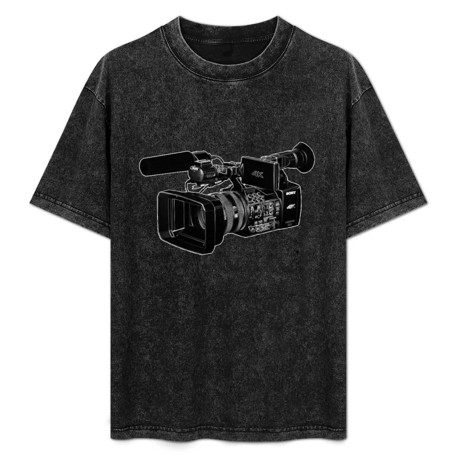 Camera T-Shirt vintage anime shirt oversized graphic t shirts vintage graphic tee T-shirt men