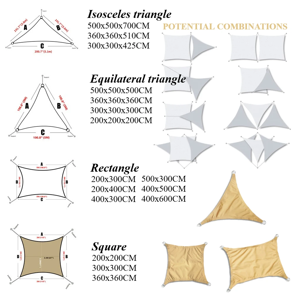 Vela parasol impermeable de jardín UV con borde curvo y toldo protector de sombra - imagen 2
