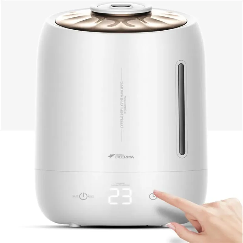 

Deerma F600 5L Air Home Ultrasonic Humidifier Touch Version Air Purifying for Air-conditioned rooms Office household For Baby