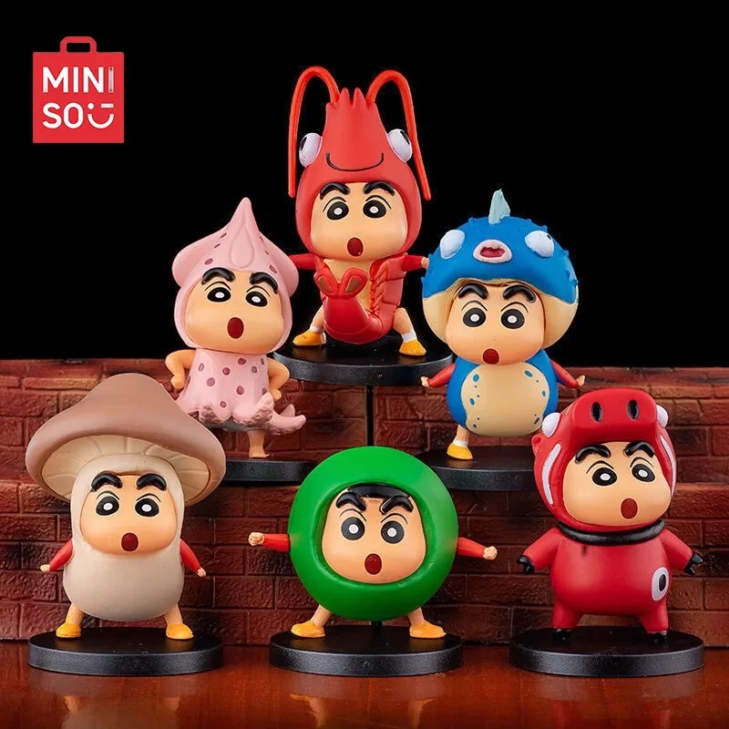 

В наличии Miniso 52 ИГРУШКИ карандаш Шин-рубашка ингредиенты фигурки слепая коробка грибы лобстеры игрушки куклы подарки на день рождения в упаковке