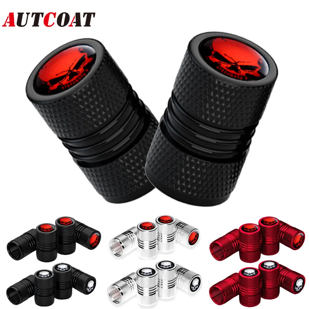 Aluminum Tire Valve Caps, With Rubber Ring, Dust Proof Cover Universal fit for Cars, SUVs, Bike and Bicycle, Trucks, Motorcycles