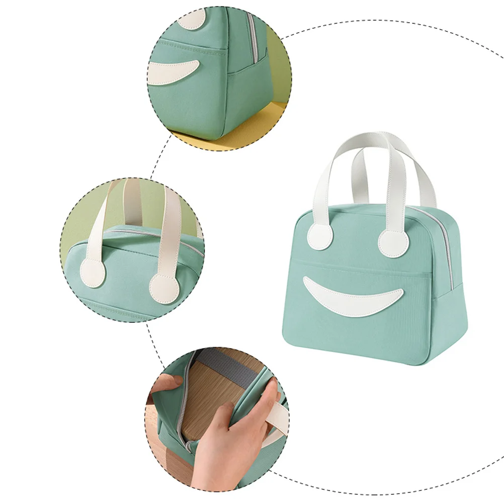

1Pcs Insulated Lunch Bag Adorable Portable Lunchbox Pouch Multi-Function Bento Carrier for Work School Travel Daily Use