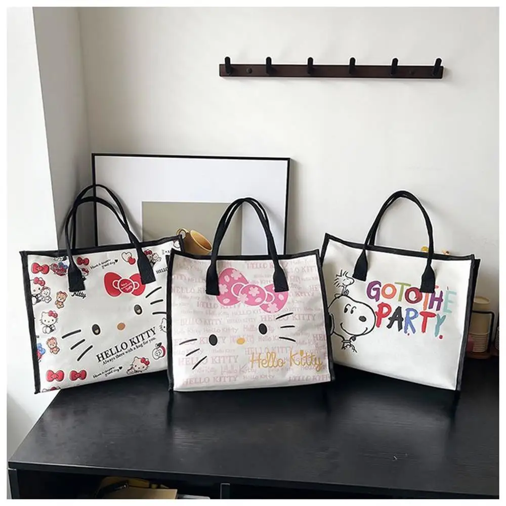 

Subtle Sweet Face Kitty Cat Internet Celebrity Denim Japanese Versatile Handbag Cute Cartoon Single Shoulder Crossover Bag Trend