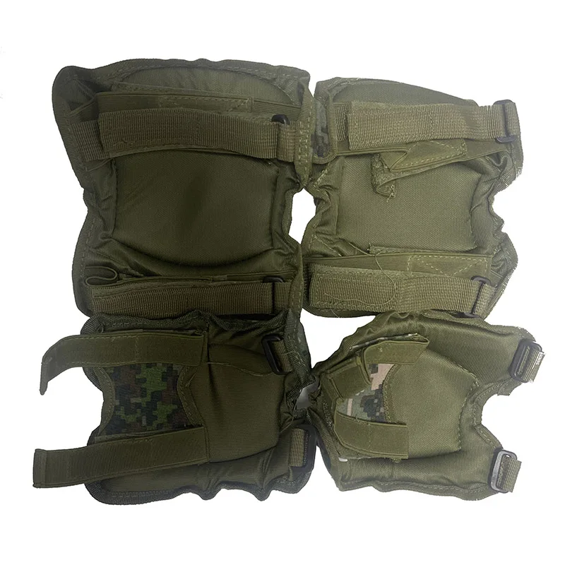 Tactical Camouflage Knee Pads Elbow Pads CS Military Army Outdoor Sports Hunting Safety Gear Adjustable Protective Pads Set