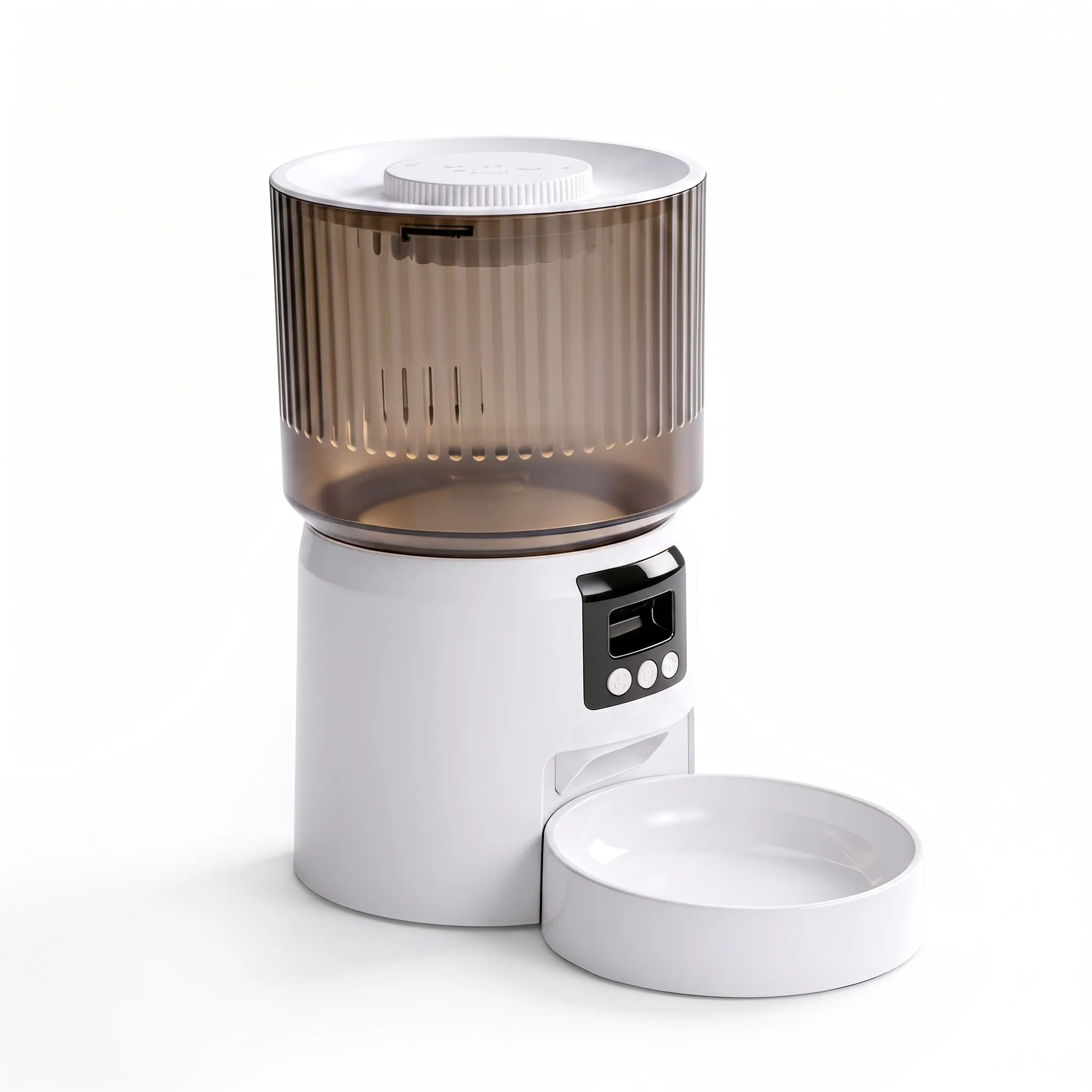 Smart 4L Automatic Pet Feeder – Scheduled Feeding, 10s Voice Recording, Dual Power ABS for Cats & Dogs