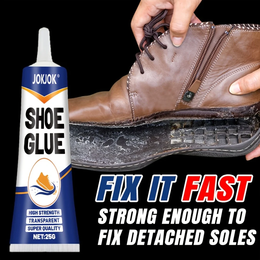 JOKJOK Strong Shoe Repair Glue Suitable for Shoe Care Kits, Quick-Dry High-Temperature Resistant Plastic Adhesive, Bonding for S
