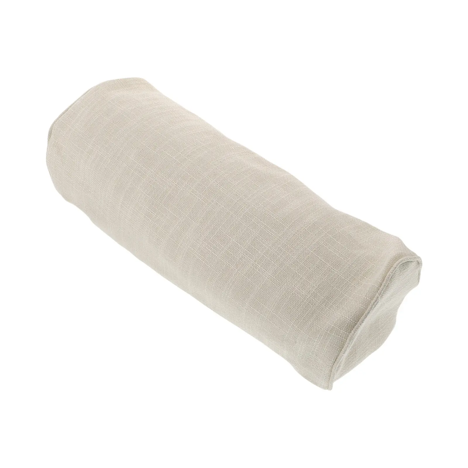 Neck Pillow Cervical Lumbar Pillowcase Cover Bolster Throw Ergonomic Cushion Beige Cylindrical Covers