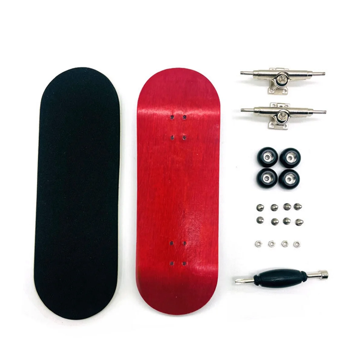 Finger Skateboard Board Width 32mm Professional Maple Fingertip Skateboard Double Rocker Mini Skateboard Red